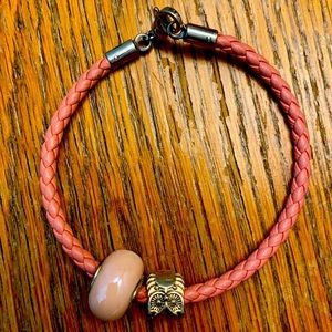 Leather Bracelet with Charms (Pandora)